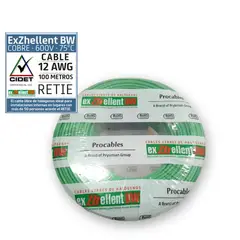 PROCABLES - Cable 12 5M. Lib/Halog Verde