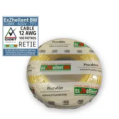 PROCABLES - Cable 12 5M. Lib/Halog Amarillo