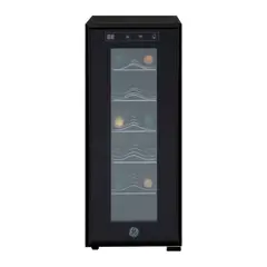 GENERAL ELECTRIC - Cava de Vino 12 Botellas GW12XDBB Negro