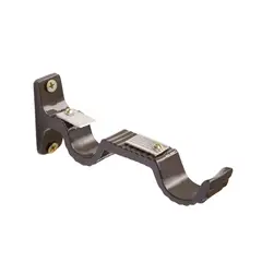 undefined - Set De 2 Soporte Doble 1 Pulgada Café