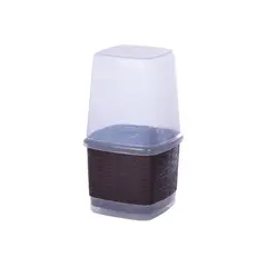 NOVEDADES PLASTICAS - Portacubiertos Rattan Con Tapa