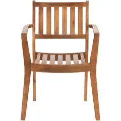 JUST HOME COLLECTION - Silla de Madera Acacia Maresias Apilable
