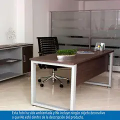INDUSTRIAS CRUZ - Escritorio Gerencial 74x180x75cm Gris Wengue