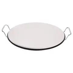 MR BEEF - Piedra Para Pizza Redonda Con Bandeja Anti Desliz 15cm