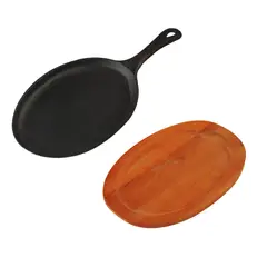 undefined - Sartén Con Tabla Para Asador Acero Forjado