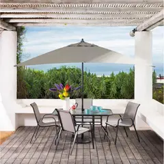 JUST HOME COLLECTION - Parasol Rectangular Gris 2x3 Mt