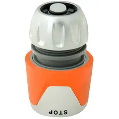 ERGO - Conector Manguera Rápido 3/4 Con Stop