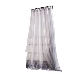 DECORISSIMA - Cortina Velo Navarra Loops 150x230 Cm Blanca
