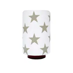 LUZ AND AMBIENTE - Lámpara Para Mesa 1 Luz 60w Rosca E27 Estampado Estrellas
