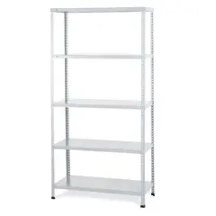 FIXSER - Estanteria Metal Con Tornillos 180x90x30 cm 5 Niveles Blanco