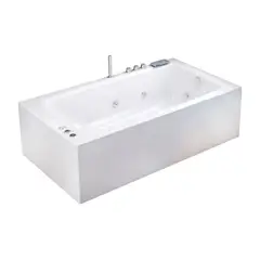 FIRPLAK - Hidromasaje Qatar Plus 180X100 Blanco-M15