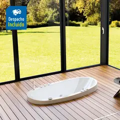 FIRPLAK - Hidromasaje Cataluña 170X90 Blanco C2-Kt-Cp