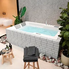 FIRPLAK - Hidromasaje Francesa 181X123 Blanco C2-Kt-Cg