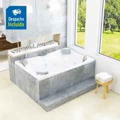 FIRPLAK - Hidromasaje Ibiza 182x123 blanco c2-kt-cg