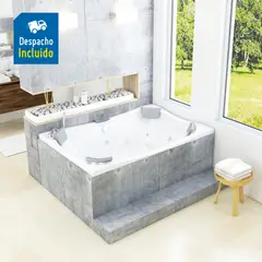 FIRPLAK - Hidromasaje Ibiza 182X123 Blanco C2-Kt-Cg