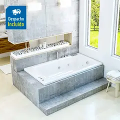 FIRPLAK - Hidromasaje Qatar 180X100 Blanco C2-Kt-Cg