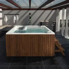 FIRPLAK - Chatanoogan Spa Hidro-Aero - Blanco- Calentador Gas Natural