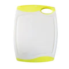 CASA BONITA - Tabla Picar 19x25cm Plástica Blanca Manija Color