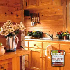 CREA - Barniz para Madera Base Agua Interior Incolo Brillo 500 ml