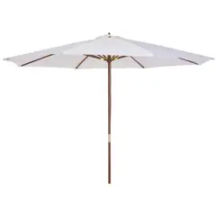 JUST HOME COLLECTION - Parasol Central Sin Base Textil Mara Negro 400 Cm