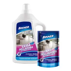 BINNER - Cera Selladora Autobrillante 1900 ml Gratis Repuesto 500 ml