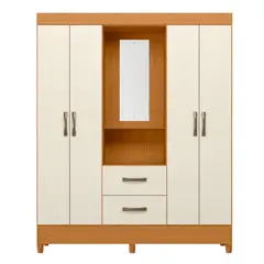 AKIVOY - Closet Armario Mobi 181X147X47 Espejo Beige
