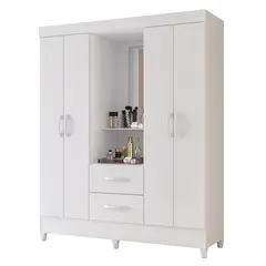 AKIVOY - Closet Armario Mobi 181X147X47 Espejo Blanco