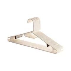 undefined - Gancho de Ropa Blanco X10