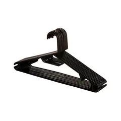 undefined - Gancho de Ropa Negro X10