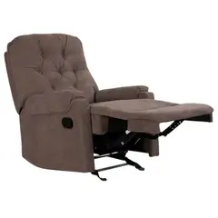 MUEBLES FIOTTI - Silla Reclinable y Mecedora 100x89x89 Café Shawn