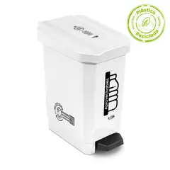 ESTRA - Caneca Plástica Pedal 22 Litros Verde para Residuos Orgánicos Eco
