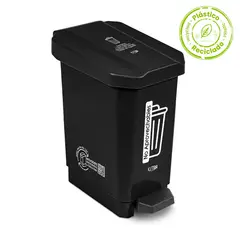 ESTRA - Caneca Plástica Pedal 22 Litros Verde para Residuos Orgánicos Eco