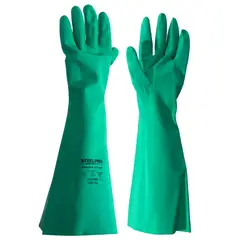 STEELPRO - Paquete Por 6 Pares Guante Nitrilsafe Verde 18" 122 Mil T9