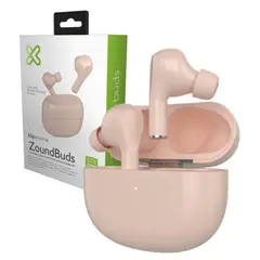 KLIP XTREME - Audífonos Airpods Bluetooth Zoundbuds Tws 21h Voz Palo de Rosa