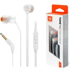 JBL - Audífonos T110 Blancos Originales Con Micrófono 3.5mm