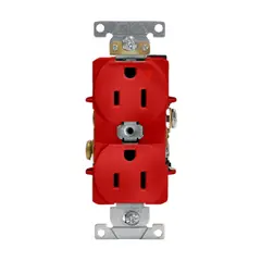 LEVITON - Tomacorriente Tierra Aislada 5262-IG 15A 125V Rojo