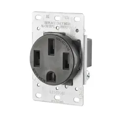 LEVITON - Toma Incrustar 50A 125/250V 279-S 3P/4H Nema 14-50R