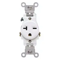LEVITON - Tomacorriente Sencillo 05821-W 20A 250V Nema 6-20R