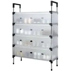 52 BITS - Zapatero Organizador 5 Niveles con Cubierta A Prueba de Polvo