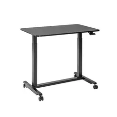 undefined - Escritorio Neumático Ajustable en Altura Negro