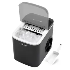 SOKANY - Máquina de Hacer Hielo Portátil 112w Ice Maker 26lb