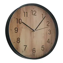 MARRES - Reloj Basico Metal 30x30 cm Café Austin
