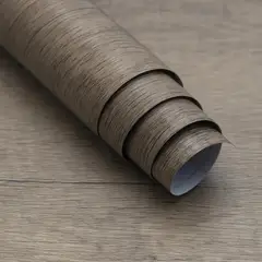 undefined - Set De Papel Tapiz BOMENG Azul Pavo Real Y Madera Marrón Autoadhesivo