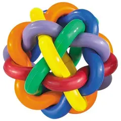 MULTIPET - Pelota De Goma Para Perros Con Diseño Entretejido