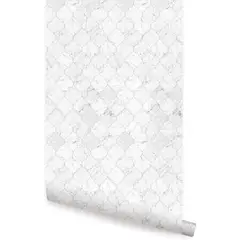 undefined - Papel Tapiz de Mármol Marroquí Simple Shapes 6 Hojas 60cm x 274cm
