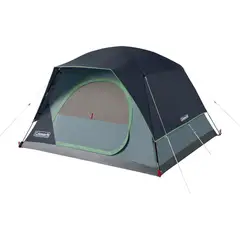COLEMAN - Carpa Para Camping 4 Personas Azul Skydome con Rainfly y Bolsa