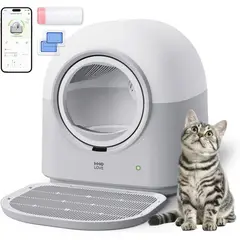 undefined - Arenero Automático para Gatos HHOLOVE TYPro Manos Libres 60L con Control por App