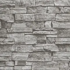 undefined - Papel Tapiz Ladrillo Gris Autoadhesivo 45 cm x 2000 cm Textura Realista Removible