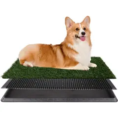 undefined - Tapete PETMAKER de Césped Sintético con Bandeja para Entrenamiento de Mascotas
