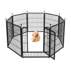 undefined - Corral FXW Rollick para Perros de 8 Paneles Reforzado para Patio y Camping